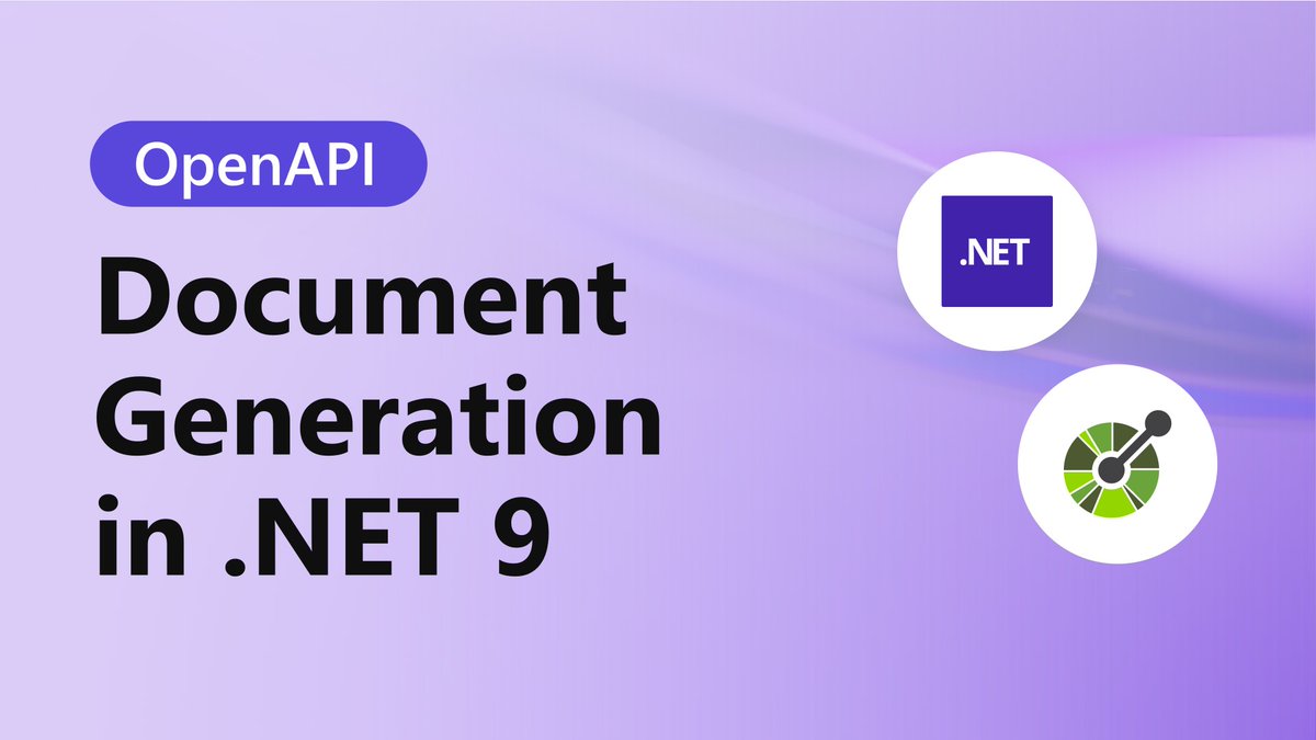 dotnetdevs_io's tweet image. 𝗢𝗽𝗲𝗻𝗔𝗣𝗜 𝗱𝗼𝗰𝘂𝗺𝗲𝗻𝘁 𝗴𝗲𝗻𝗲𝗿𝗮𝘁𝗶𝗼𝗻 𝗶𝗻 .𝗡𝗘𝗧 𝟵
In .NET 9, ASP.NET Core introduces built-in support for OpenAPI
Details 👉 devblogs.microsoft.com/dotnet/dotnet9…
// 📝 Michael Kistler 
#dotnet #dotnetdevelopers #aspnet