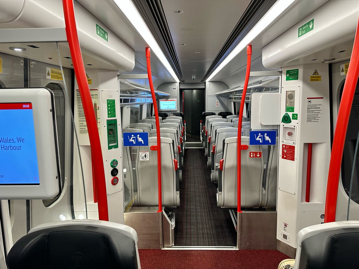 paul_winginit's tweet photo. And so Iโm off to Fishguard! These lovely CAF Class 197s work the branch, and Iโm picking up the train here in Carmarthen. Letโs go ๐ just a few more branches left to tick off for me to reach 100% completion of the passenger network in Great Britain. #lastscratch ๐ด๓ ง๓ ข๓ ท๓ ฌ๓ ณ๓ ฟ ๐ https://t.co/LIJt3Gad3Y