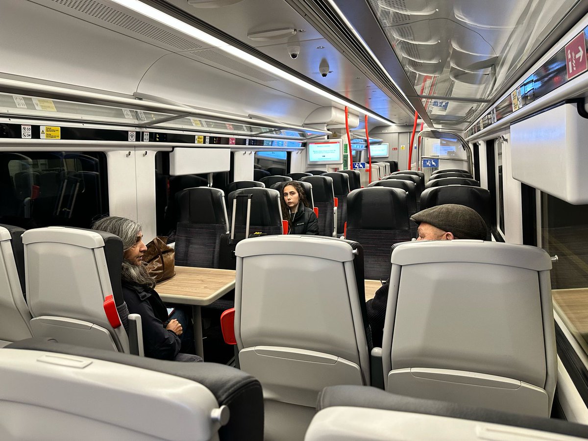 paul_winginit's tweet photo. And so Iโm off to Fishguard! These lovely CAF Class 197s work the branch, and Iโm picking up the train here in Carmarthen. Letโs go ๐ just a few more branches left to tick off for me to reach 100% completion of the passenger network in Great Britain. #lastscratch ๐ด๓ ง๓ ข๓ ท๓ ฌ๓ ณ๓ ฟ ๐ https://t.co/LIJt3Gad3Y