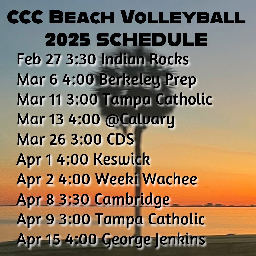 CCC Beach Volleyball tweet media