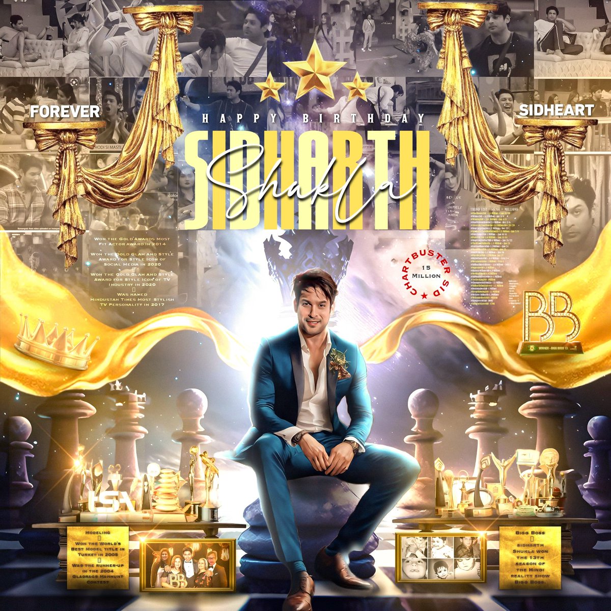 Happy birthday king 🤴 
#HBDSIDHARTHSHUKLA