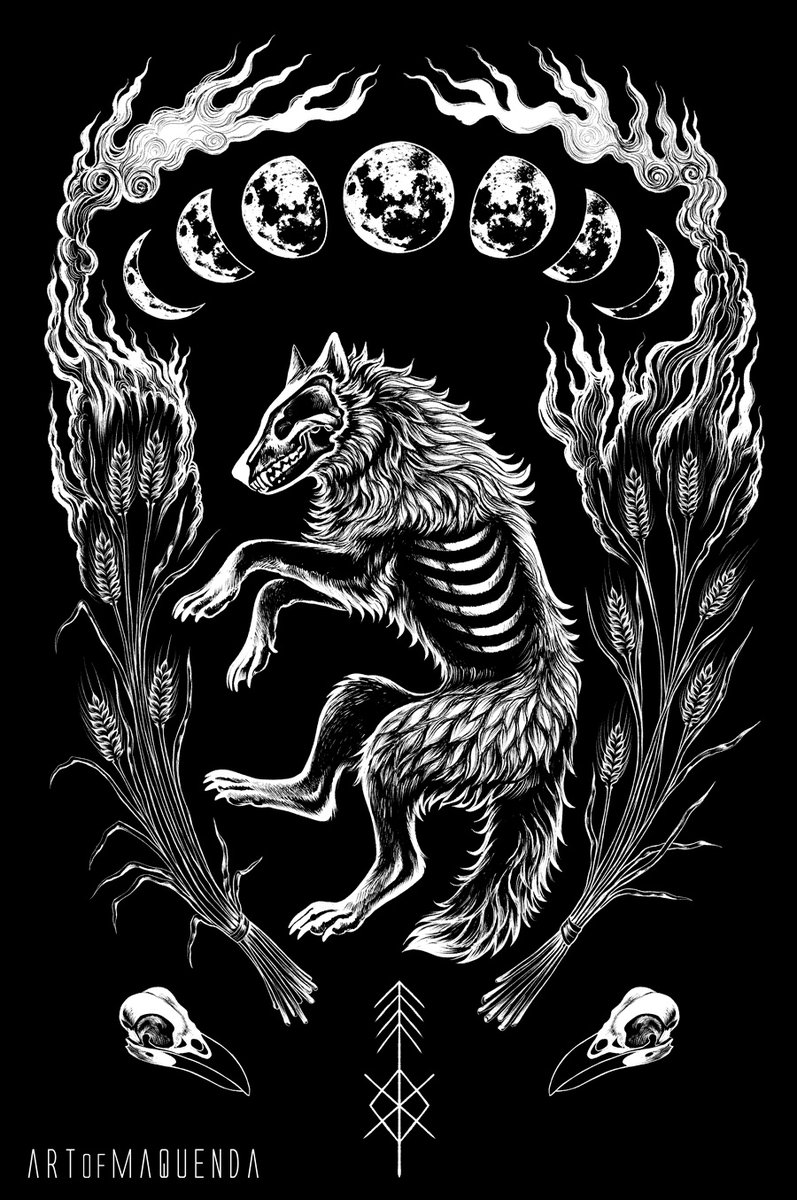 ArtOfMaquenda's tweet photo. Shirt design I made for the really nice atmospheric black metal band Рожь 🖤 I absolutely fell in love with his sound https://t.co/7rwnJniNmx