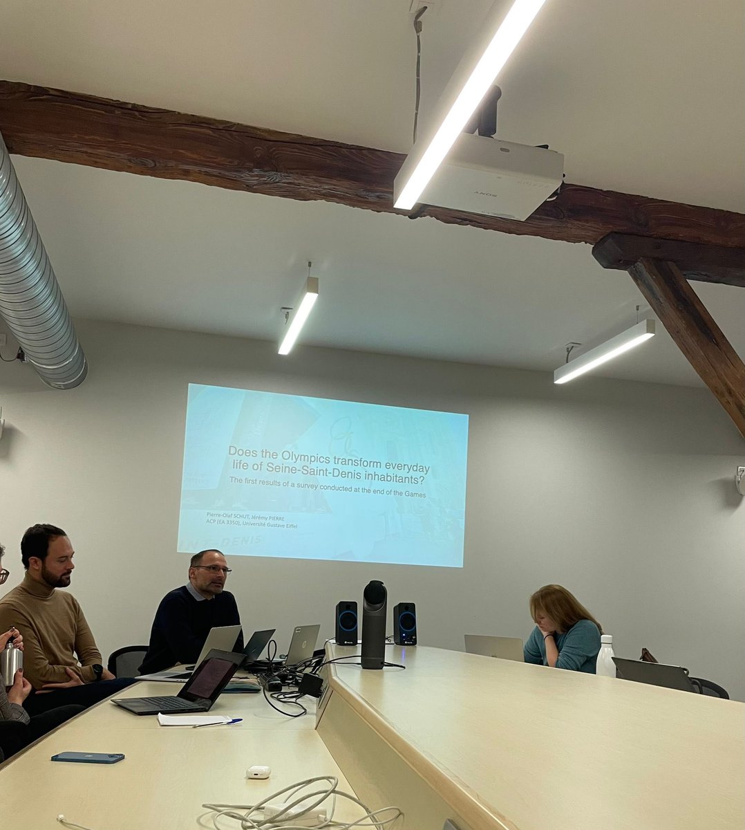 Présentation de Pierre-Olaf Schut  aujourd’hui dans le cadre du séminaire « Sport mega-events before and after the Paris 2024 Olympic Games" à la Maison de la Recherche de La Sorbonne