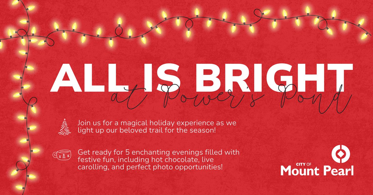 Due to forecasted inclement weather, we must postpone tonight's "All is Bright at Power's Pond" pop-up. However, we're delighted to share that the trail will still be illuminated for the first time this season tonight!

We look forward to celebrating with you soon. ❄️✨