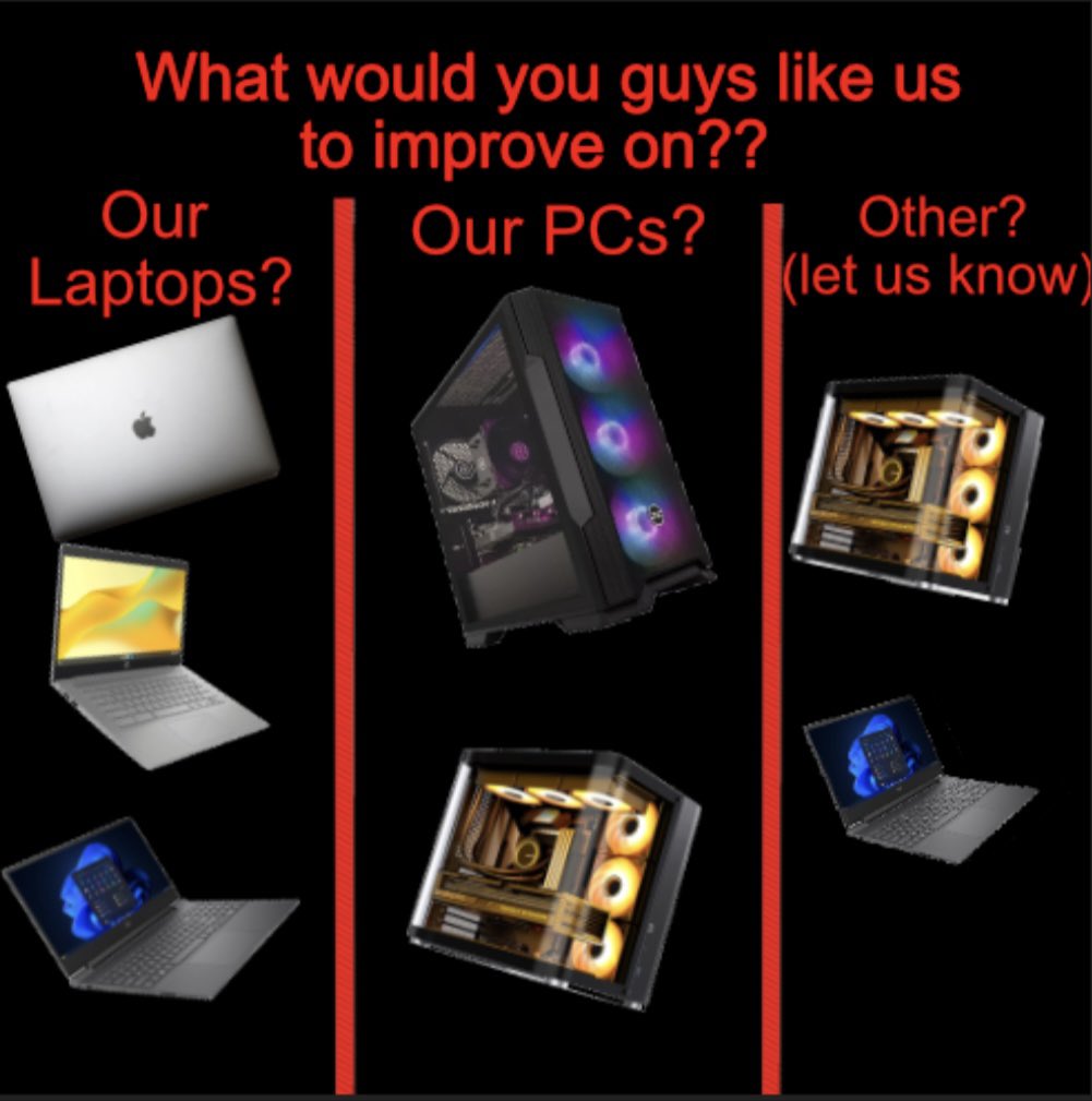 Fix_It_Tq's tweet photo. What would you guys like us to improve/reduce the price of, our laptops, pcs or anything you want (leave in comments) ???? let us know 🙌🔥💯 #WhatsApp #riyadh #SkyNani #NCTDREAM #FGO #Lazada1212เป่ายิ้งฉุบxSkyNani #Syria https://t.co/WgxkRrrGK7