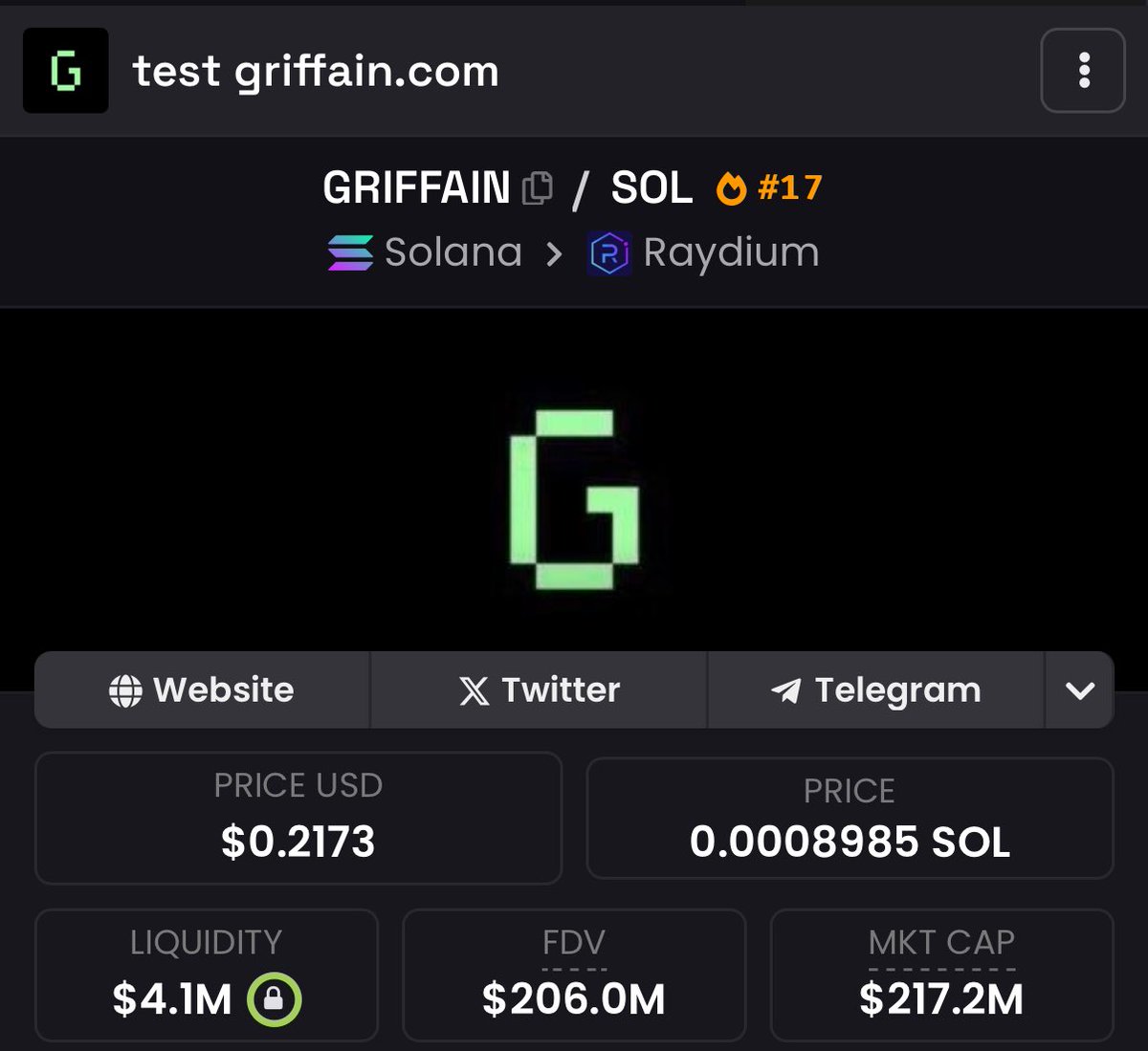 MoneyLord's tweet photo. You will ask yourself why I didn't bought at 200m when its trading at 5B

Most obvious play 

$GRIFFAIN https://t.co/3WwaP89EHi