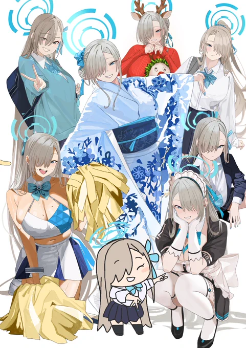 #今年も残りわずかなので今年一番伸びた絵を貼る #ブルアカアスナでした 