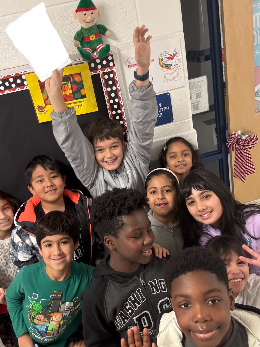 TC_Greene's tweet photo. Selfie with an ELFIE!!!! @CardinalRidgeES https://t.co/RycfoR6Ftj