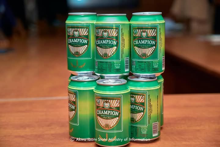 AEB2211's tweet photo. Champion Lager beer in cans. 

@NigerianBreweries

#ProudlyAkwaIbom https://t.co/dMkNvzs23Q