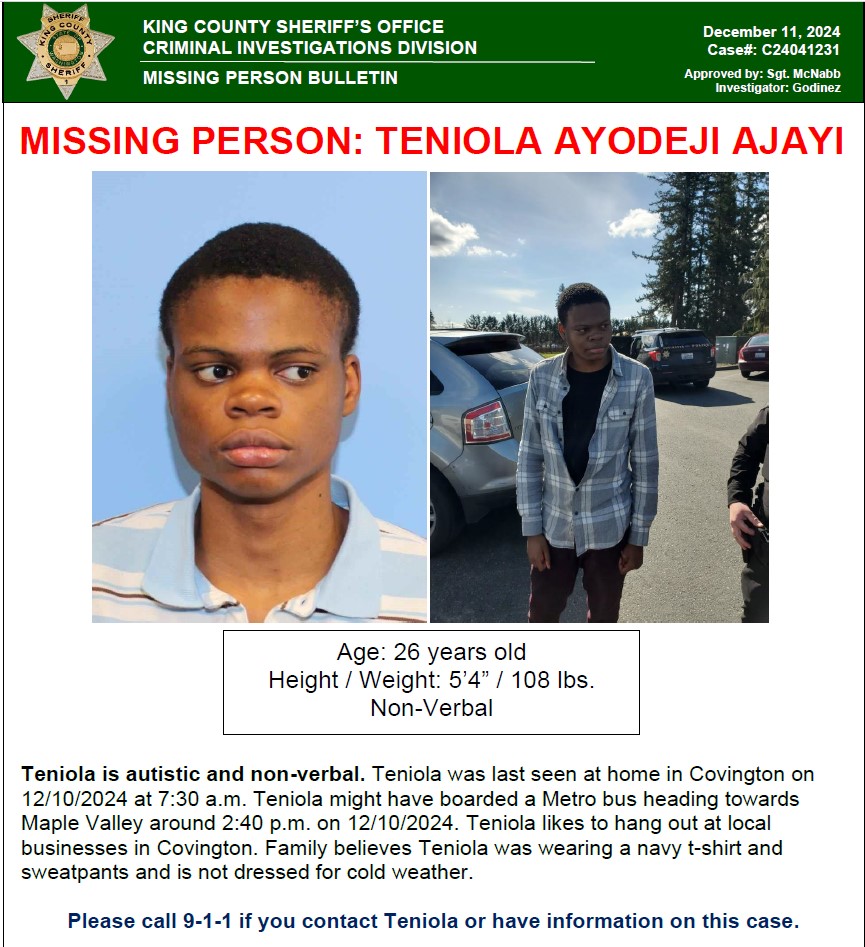 King County Sheriff's Office (@kingcosopio) on Twitter photo 
