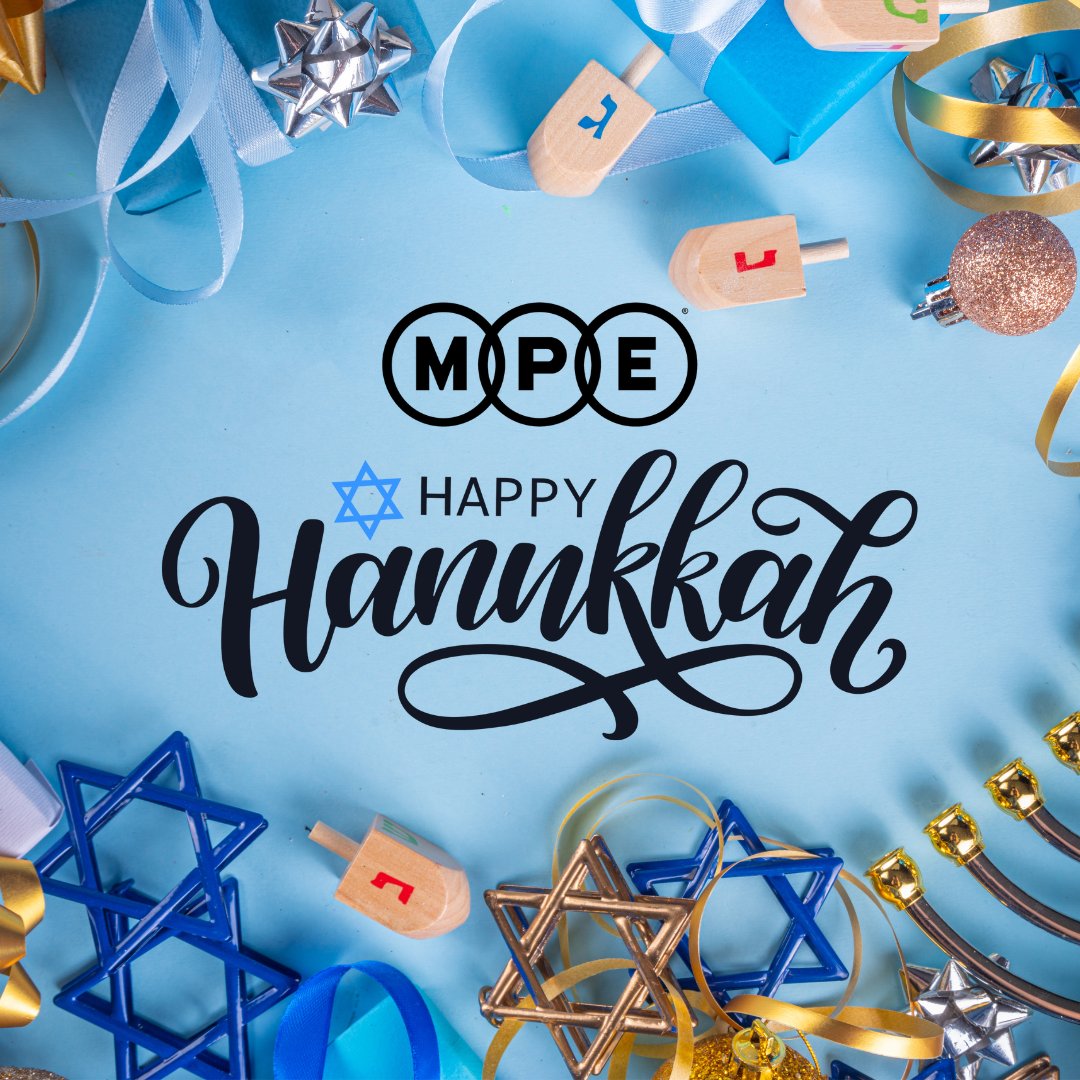 #HappyHanukkah 🕎✨Wishing you a season filled with peace, joy, and the light of celebration from <a href="/MPENYC/">MPE</a>.
