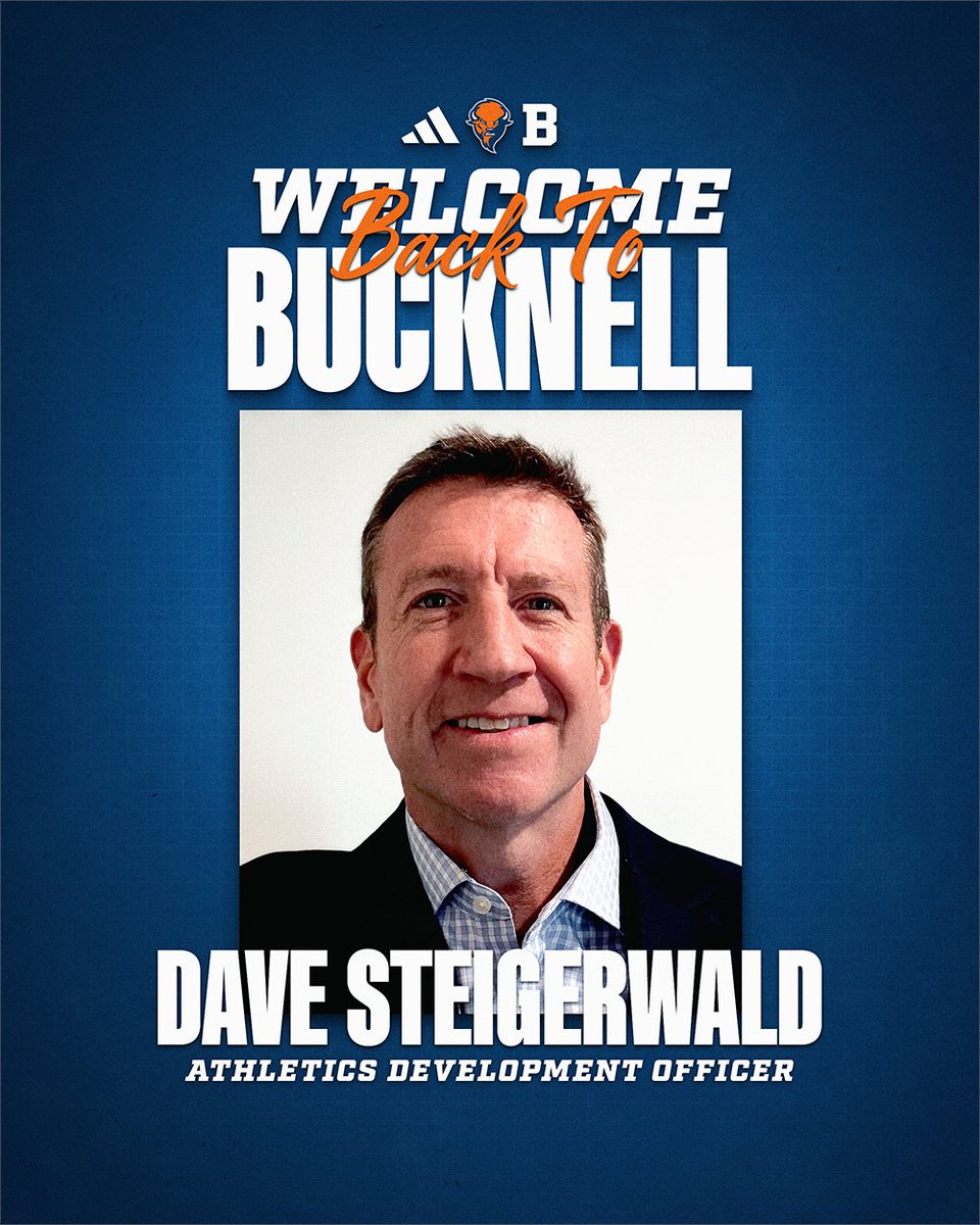 Bucknell_Bison's tweet photo. Welcome home Dave Steigerwald '96! The former @Bucknell_MBB standout has returned to Bucknell as an Athletics development officer. Excited to have Dave back with the Bison! #rayBucknell 🔶 🔷 

📰 https://t.co/dF7yHO1t6S https://t.co/XYN1SMR4Ig