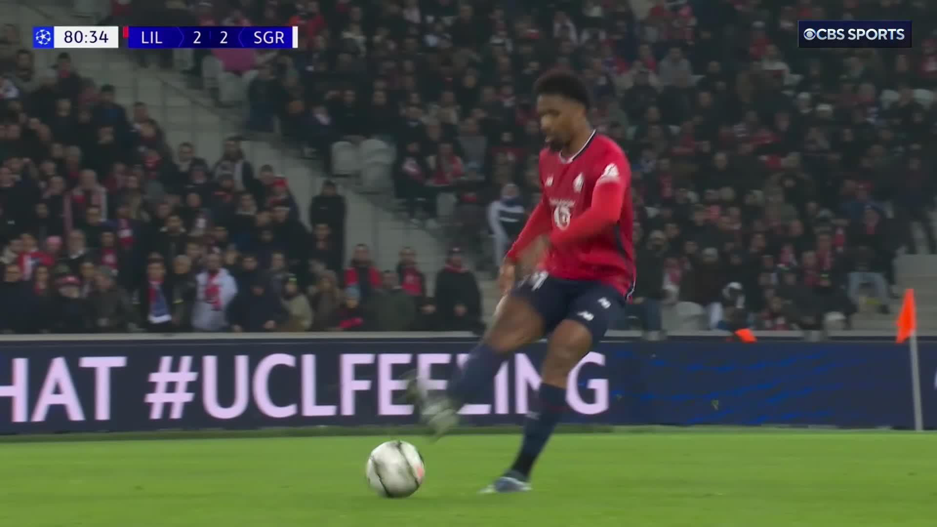 On the pitch for ONE MINUTE and Hákon Haraldsson does THIS to win it for Lille 💥🤩
