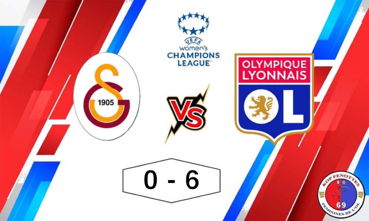 KopFenottes69's tweet photo. Victoire tranquille de l'OL en Turquie qui s'assure la première place de son groupe, sur ce score de 6-0 face à Galatasaray :
⚽️ @AdaStolsmo
⚽️ @saradaebritz13 5️⃣0️⃣0️⃣🇪🇺
⚽️ Jackmon (CSC)
⚽️ @WRenard
⚽️ @DanielleDonk
⚽️ @ELS_9_FRANCE
#GALOL #UWCL #TeamOL 🔴🔵 https://t.co/cn4hpFFPNo
