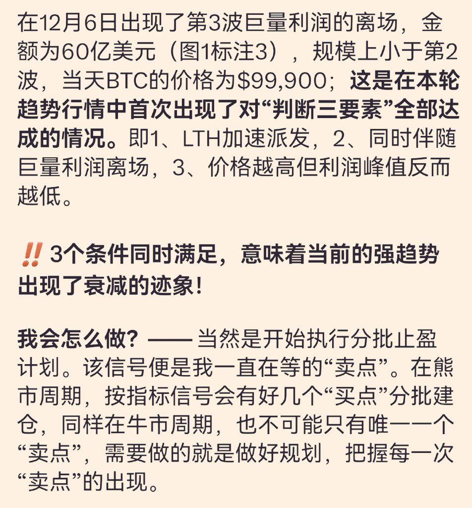 TingHu888's tweet photo. ①我仔细阅读了原文，我发现，无论是真的看成了大周期的顶部，还是原推主说的当前强趋势出现衰减，重点都是要卖，原推主也说了趋势衰减是他在牛市中的一个卖点信号，会分批止盈。所以，福禄寿据此清仓这个操作并不是看错不看错的问题，因为都要卖，如果有问题，那也是没有跟着分批止盈的问题。 https://t.co/vOWSfkoNjX