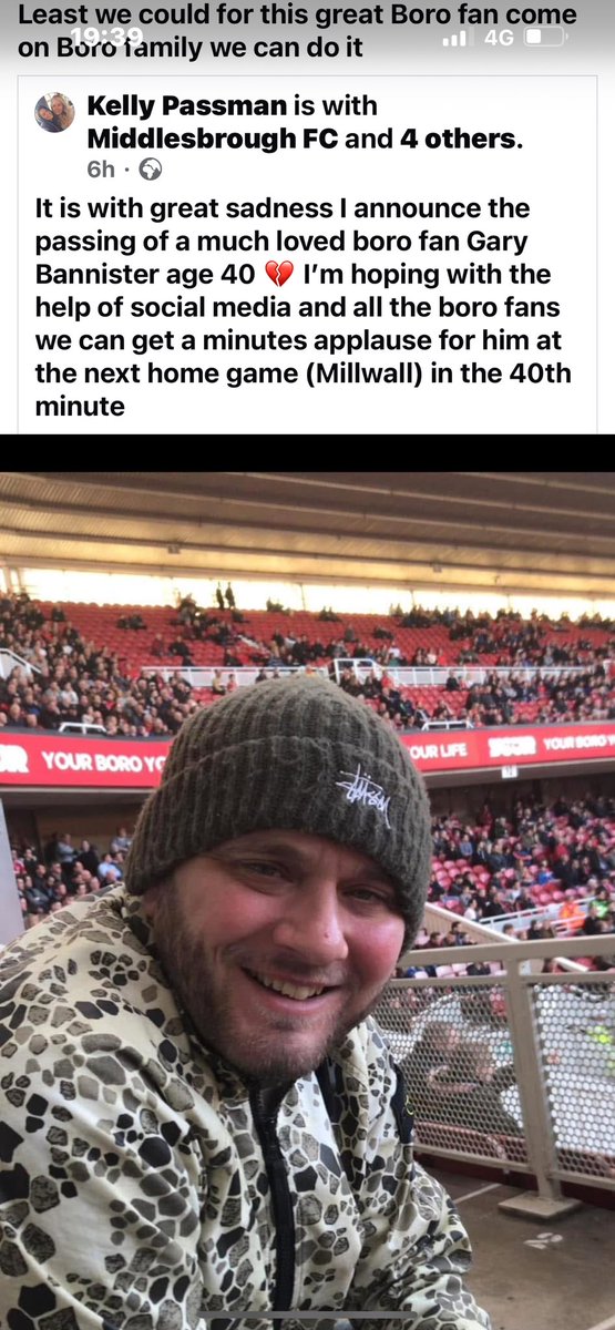 Can we get this shared as much as possible please. Great lad gone too soon. UTB <a href="/RF08/">Red Faction</a> <a href="/Boro_Breakdown/">The Boro Breakdown Podcast</a> <a href="/MFCTalk/">MFC Talk</a> <a href="/MFCRiverside/">Riverside Stadium</a> <a href="/EverythingMFC/">EverythingMFC</a>