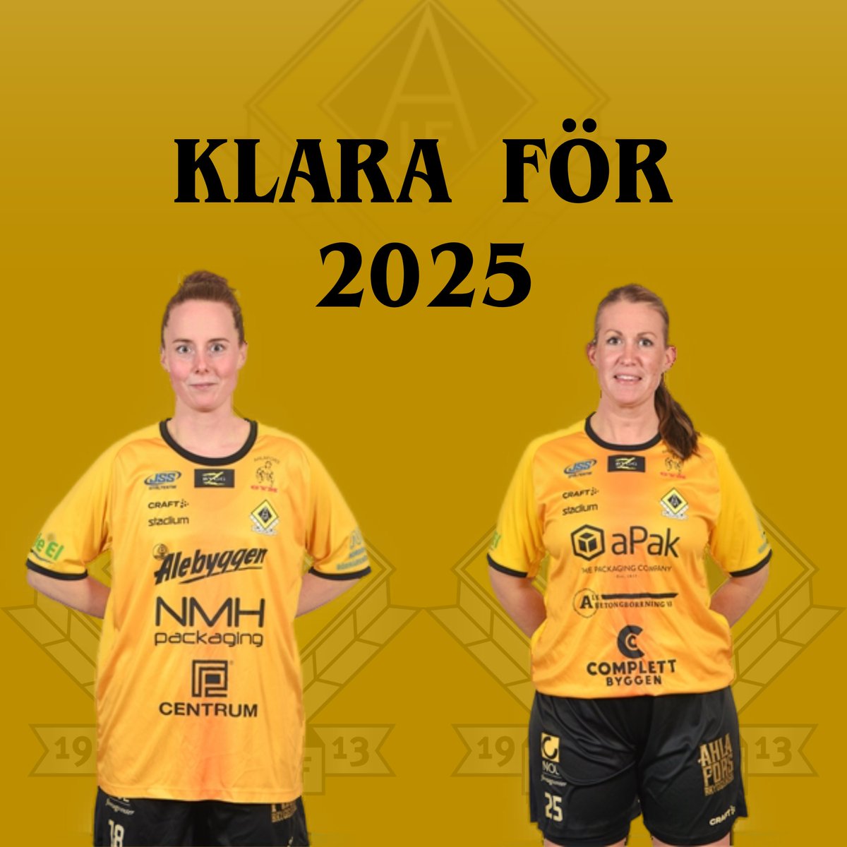 Johanna Eklund och Lisa Lindvall är två av våra mest rutinerade spelare, oerhört värdefullt i en annars ung trupp.
Vi är glada att ni vill fortsätta vara med och etablera vårt damlag.💛🖤
#gulsvartgemenskap #Damlaget💛🖤