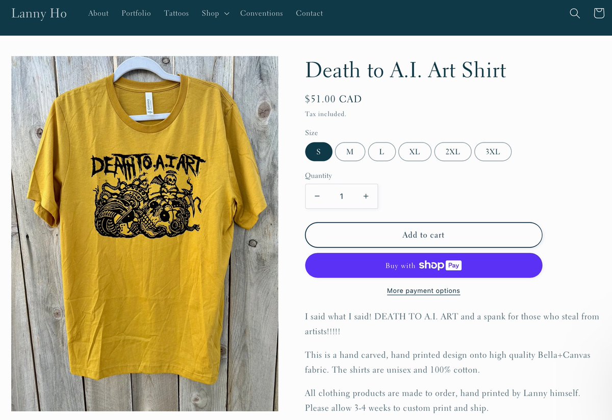 Hasanabi_Fits's tweet photo. Hasan Stream 11/12/2024
“Larry Ho” Death to AI Art Shirt
💲CAD - $51 

https://t.co/Ti2O5LCQJq https://t.co/y86b0a9Y9U