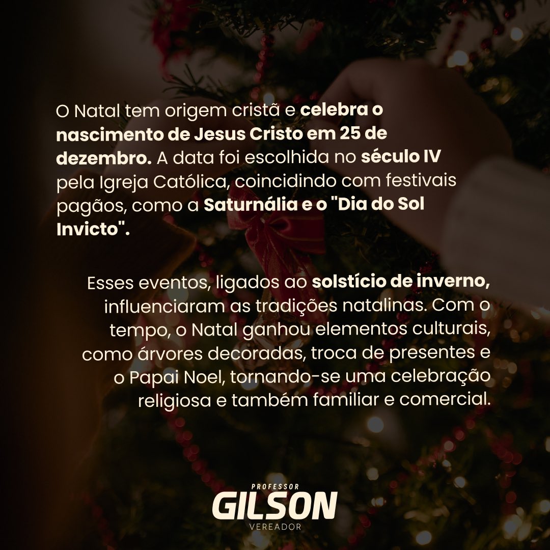 profgilson8's tweet photo. Chegamos em uma das melhores épocas do ano, o Natal! Mas você sabe qual é a origem e o porquê comemoramos o Natal? Confira aqui!
.
.
.
.
.
.
#Natal #Natal2024 #OrigemdoNatal #Profgilson #NatalemBlumenau #Blumenausc https://t.co/EZV2Xw7VUI