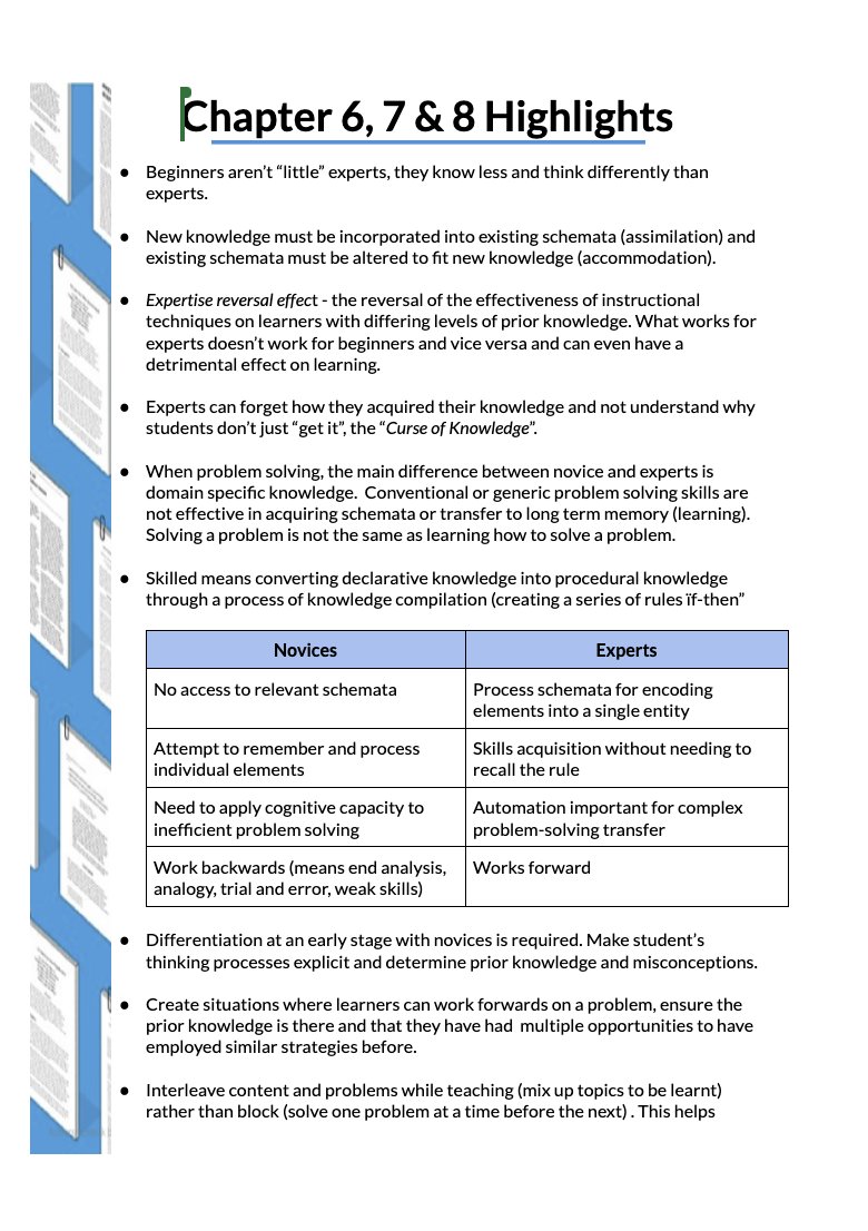 SuzanneRelou's tweet photo. A huge thank you to @C_Hendrick for joining us today in Eindhoven, NL  to lead a session on Sec 2: How does our brain work? of 'How Learning Happens' @P_A_Kirschner . Thanks @helenrey for your wonderful summary which we shared. Here are the discussions questions and highlights! https://t.co/6Mqk03WqKy