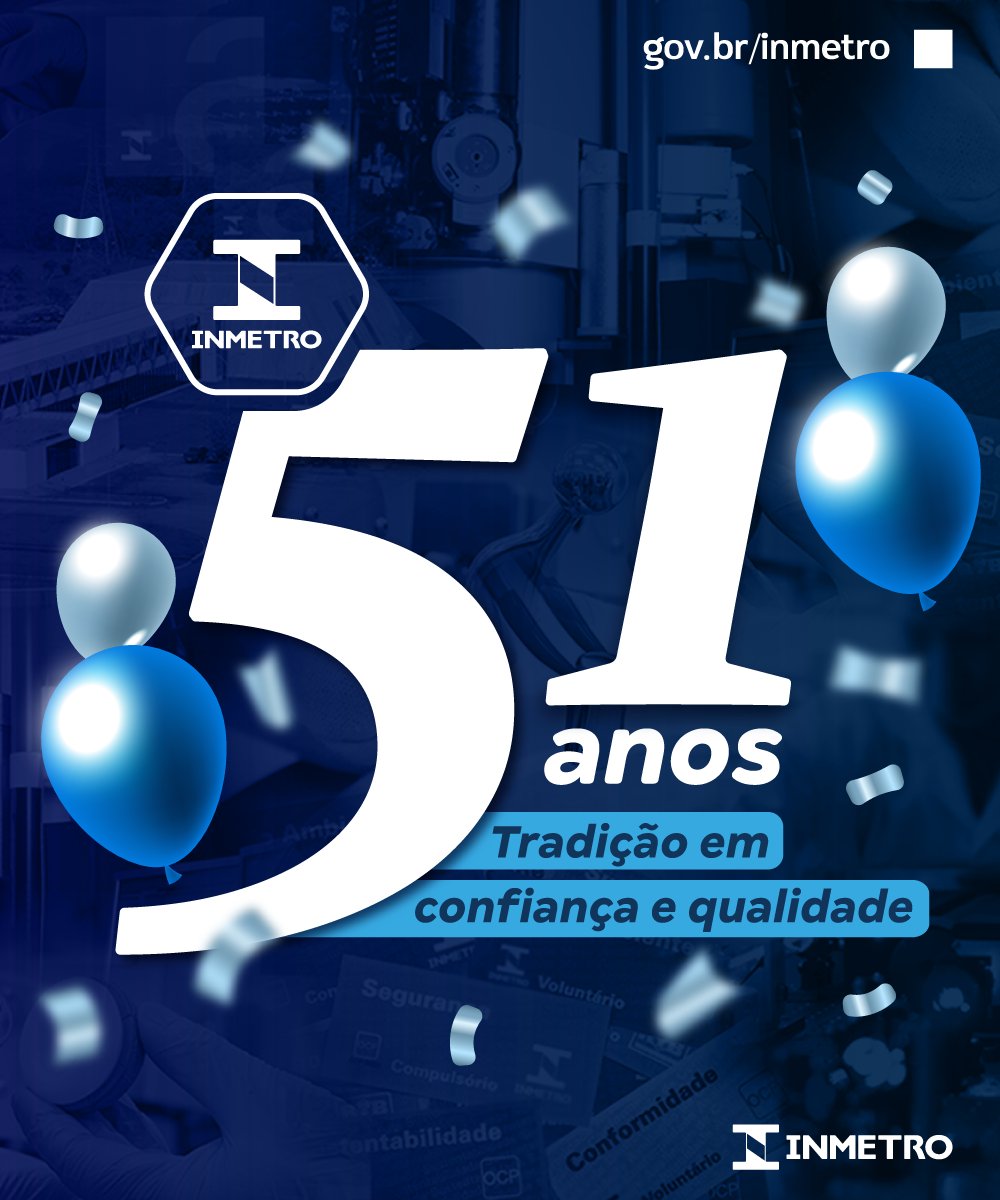 #Inmetro51Anos 🥳🥳🥳