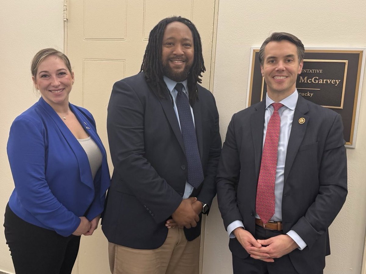 CLBrembry's tweet photo. Still in the Longworth bldg meeting w/Congressman @RepMcGarvey and Trevor O’Connor, Legislative Assistant. Thank you for your time and your continuing support of our nation’s veterans.

#IAVACavalry #IAVA https://t.co/AZsqyObkM3
