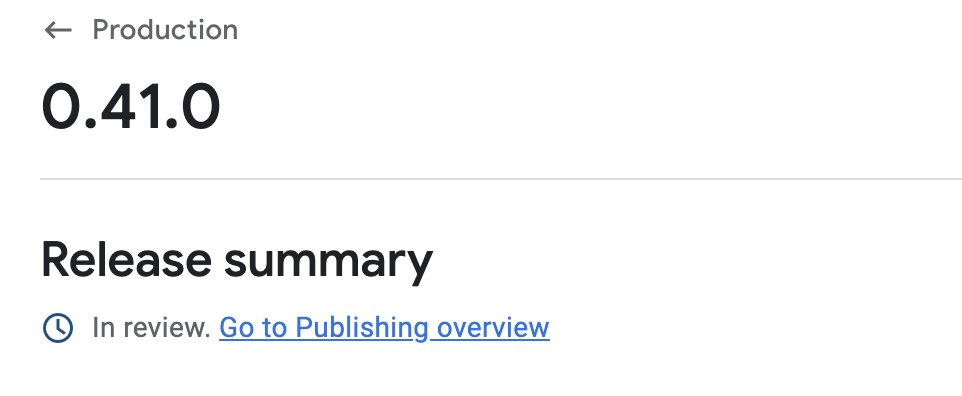 Sent to Google for review, Apple is next
Now waiting for store approvals