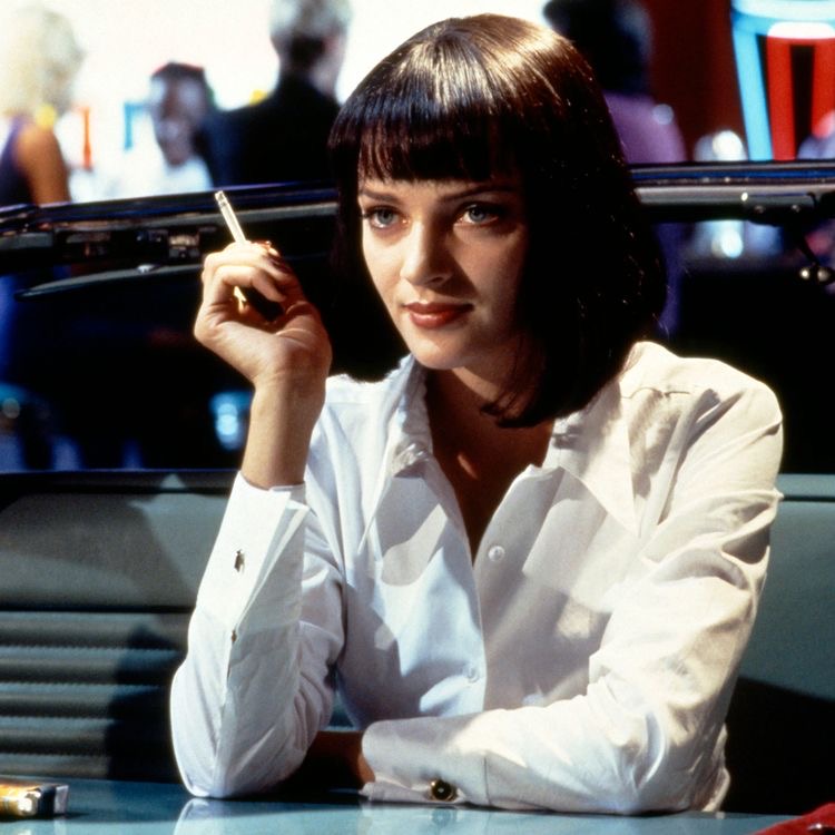 Mob moll Mia Wallace. Uma Thurman, "Pulp Fiction" 1994.