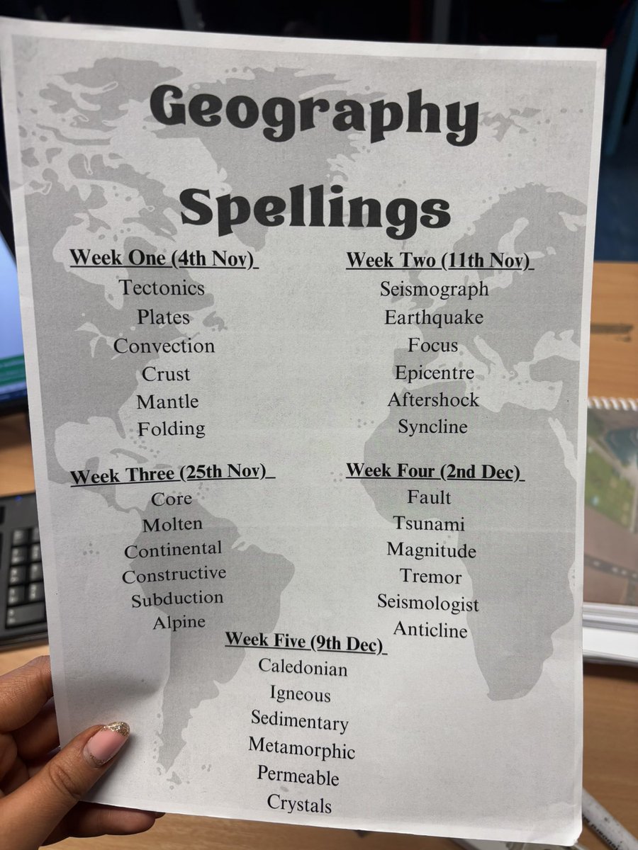 ms_friel's tweet image. The end of our five week spelling competition for first year geography students this week 🌎 #JCgeography #geoliteracy