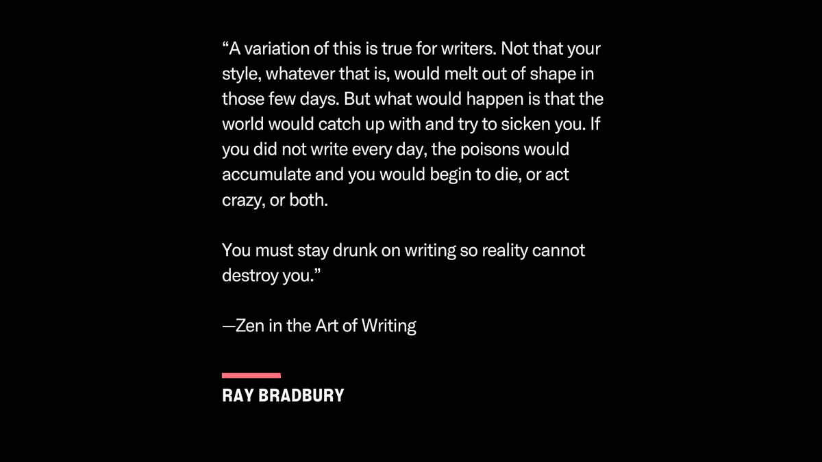 raybradbury's tweet photo. #RayBradbury #WritingWisdomWednesday #FeedYourImagination https://t.co/YboNufvuxZ