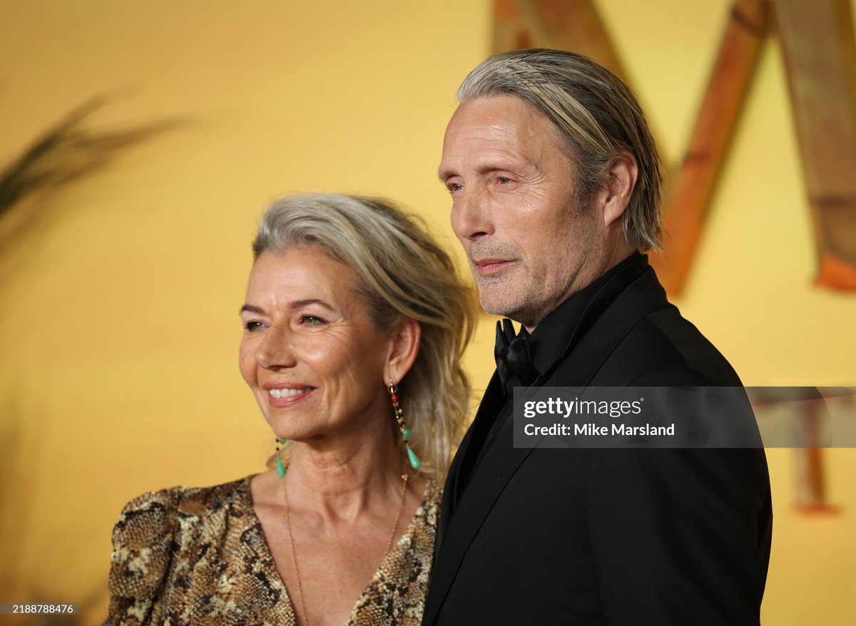 LONDON, ENGLAND - DECEMBER 10: Hanne Jacobsen and Mads Mikkelsen