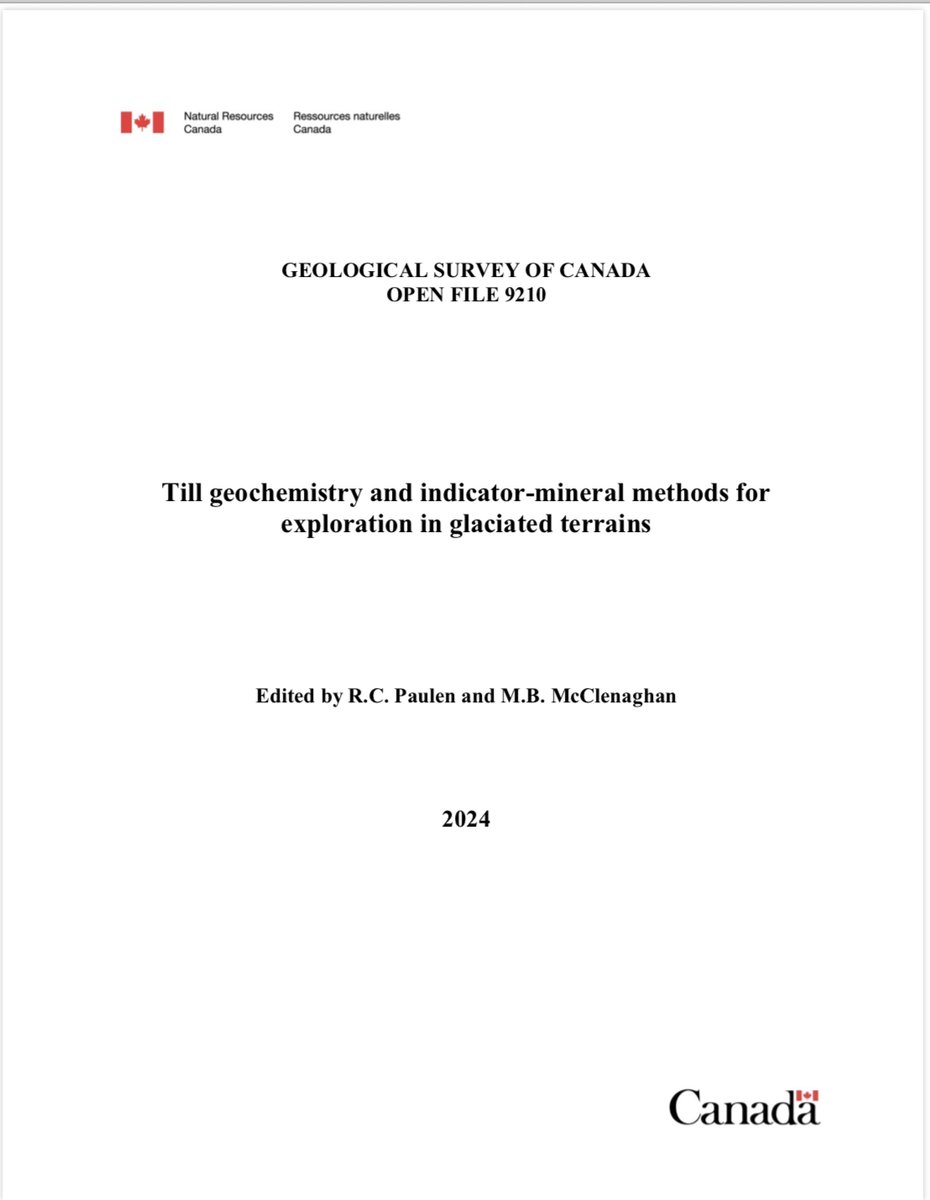 The extensive notes that we offered the participants of the PDAC 2024 short course on exploration methods in glaciated terrain has finally been reviewed, edited, laid out, and published as GSC Open File 9210.  The Open File is available here: doi.org/10.4095/pbmy2d…