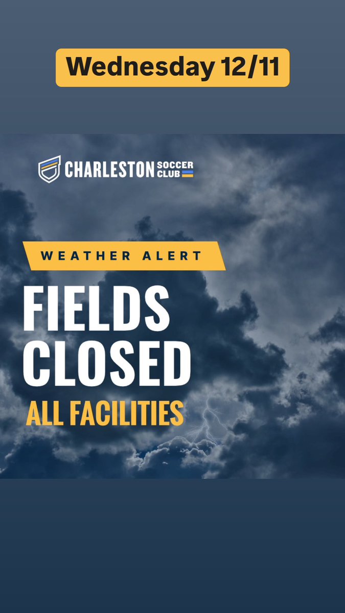 Meta’s platforms aren’t working, but we want to ensure you’re all aware of tonight’s field closures!