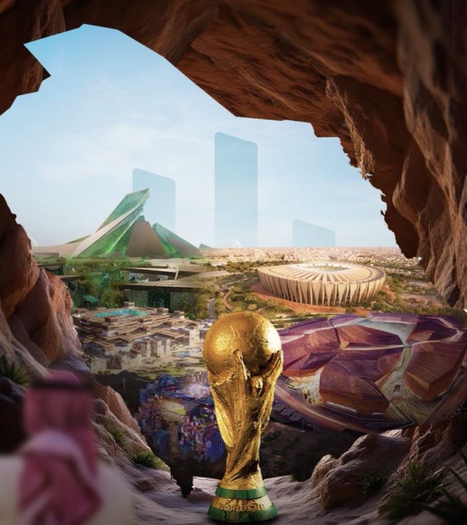 totabi's tweet photo. ما كان حلم أصبح حقيقة و واقع .. المملكة العربية السعودية تستضيف 
كأس العالم 2034🏆💚
#كاس_العالم_2034 https://t.co/XMevFYYChW