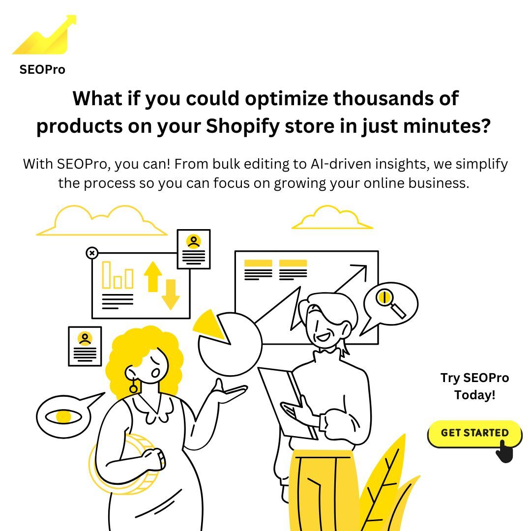 getSEOPro's tweet photo. Optimize thousands of Shopify products in minutes! 
With SEOPro, bulk editing &amp; AI-driven tools make boosting your store’s SEO easier than ever. Start now: https://t.co/vDNRsBYBRC 
#SEOPro #ShopifySEO #EcommerceTools #ShopifyTips https://t.co/HpAuZs25xL