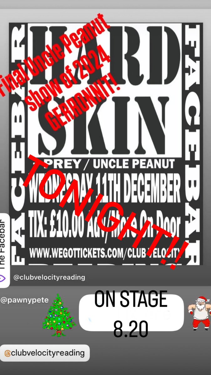 Tonight! 
<a href="/ClubVelocity/">Club Velocity</a> #reading #facebar Last show of 2024 fer me!