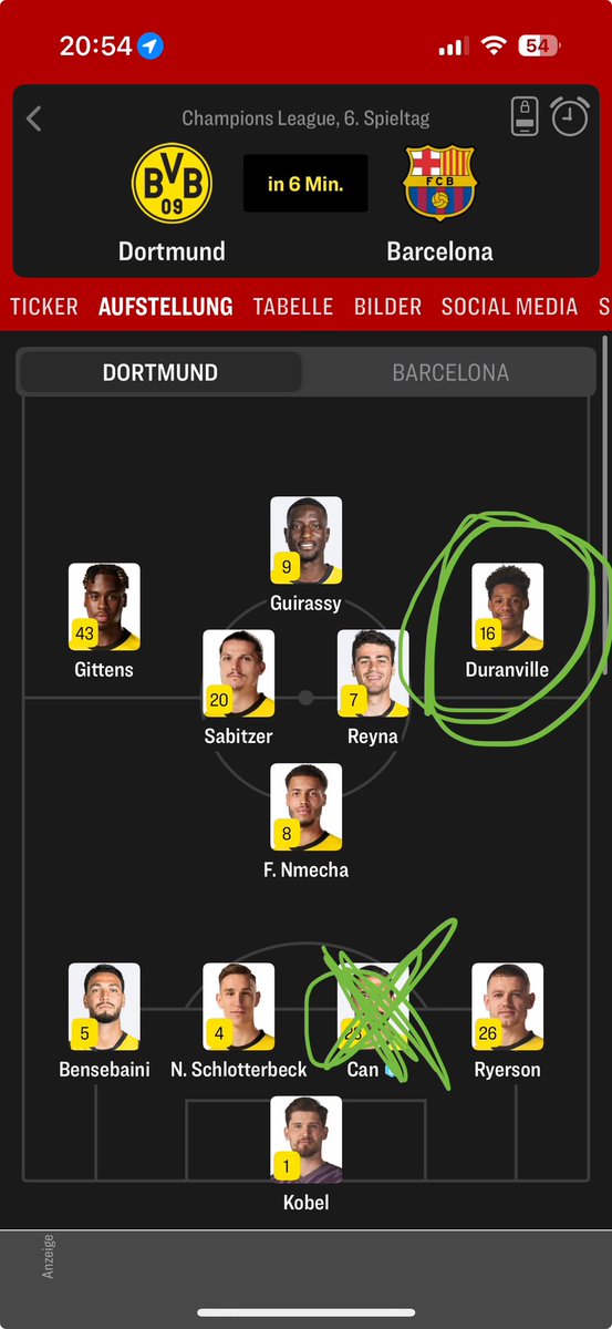 OMG LEUTE JUJU STARTET 😍😍 #BVBFCB