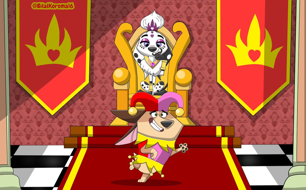 BilalKoroma16's tweet photo. Comm. for @198Darkskull
An AU where Dolly who is now Queen Camilla is evil, and mind controlled most of London to bow to her. Even though Clarissa was bad, being forced to be a jester is not something anyone wants to experience
#101DS
#101DalmatianStreet
#Save101DalmatianStreet https://t.co/s8iRRWAjZZ