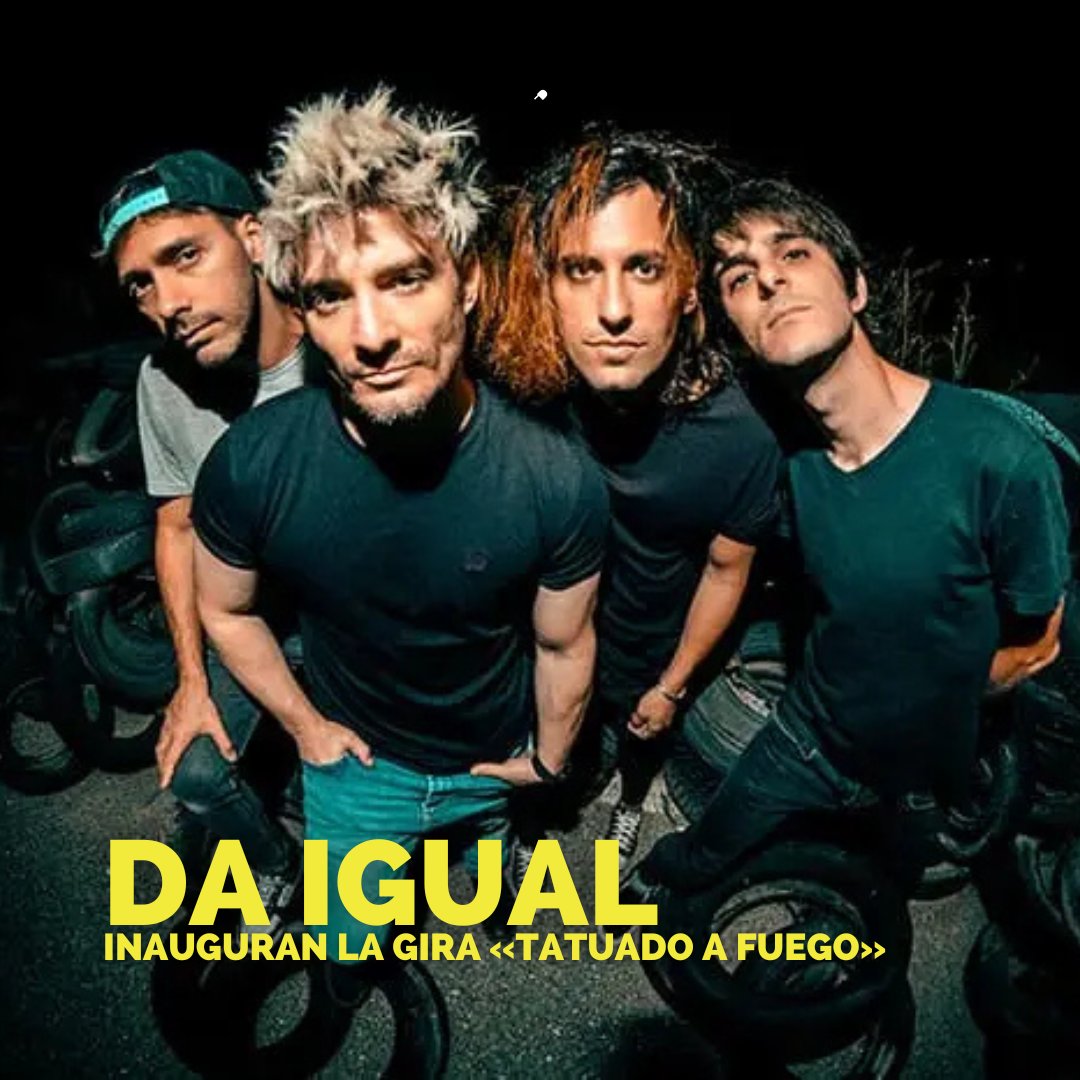 Con una potencia y energía fuera de seria, <a href="/daigualoficial/">Da Igual</a> están más que decididos a hacerse notar. Más de lo que lo han hecho hasta ahora. Y es que con nuevo trabajo a la vuelta de la esquina, se disponen a inaugurar su gira «Tatuado a fuego». ❤️‍🔥💊 bit.ly/VL-2024DaIgual…