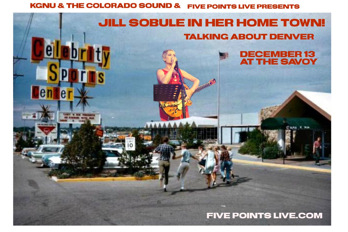 jillsobule's tweet photo. Say, I’m in Denver, my home town! Friday at the Savoy. I’ve got good merch and I’ll be joined by some old Hill Jr. High Jazz band members! #badphotoshop
https://t.co/GSp0YI8IPS https://t.co/UjEsdiv2mA