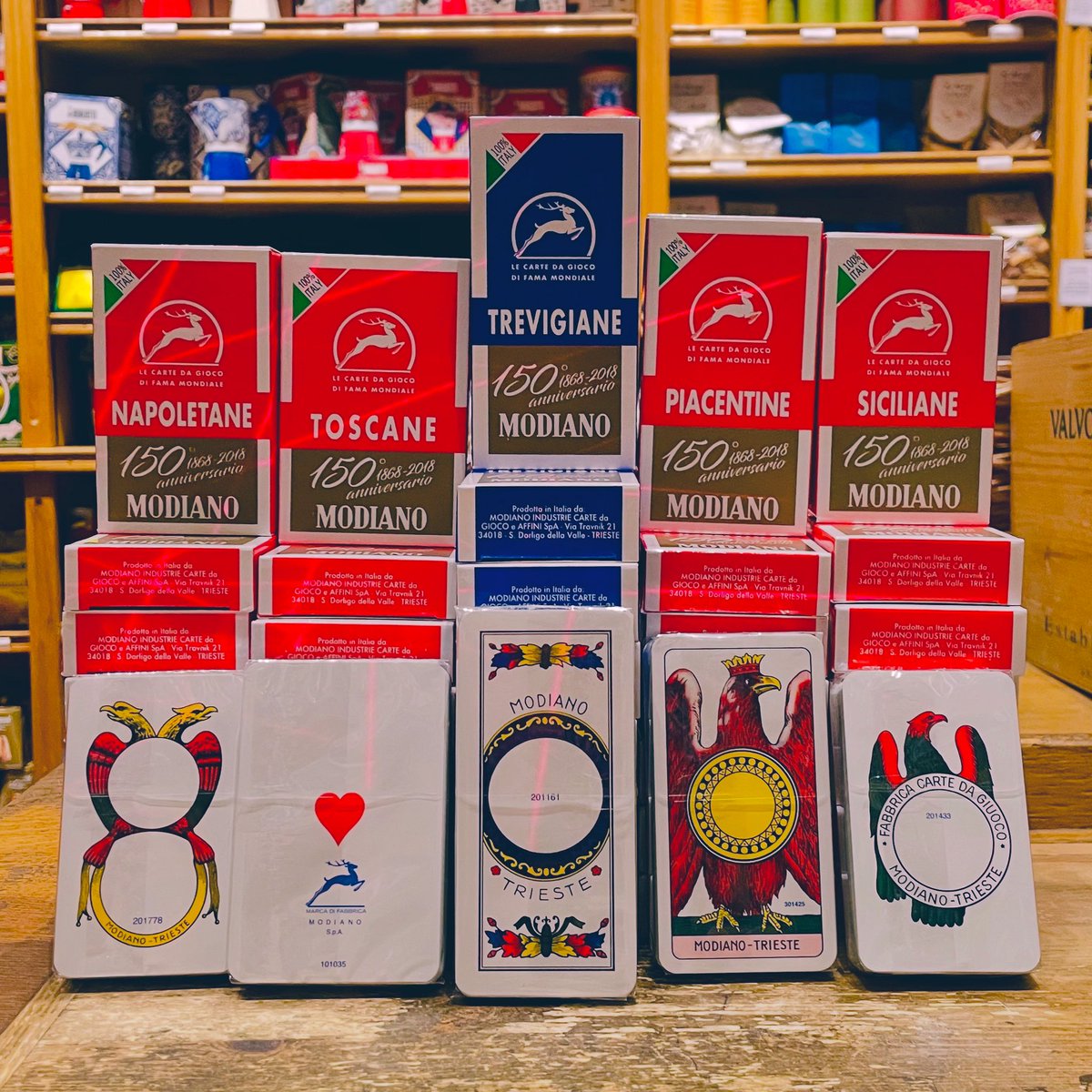 A game of scopa anyone? Maybe a quick round of briscola? V&amp;C now stock a range of regional Italian playing cards - the perfect gift for your nonno!

Available in store only 🃏