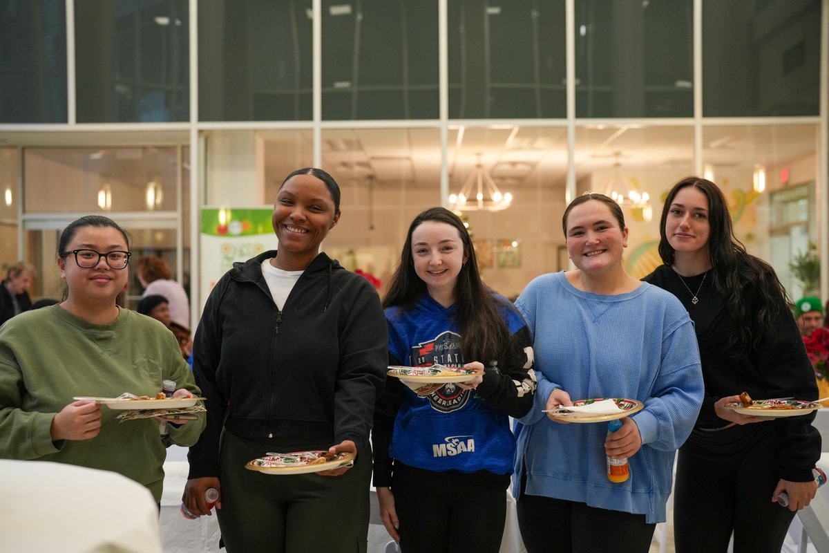 Smiles all around at our annual Winter Warm-Up!❄️🥞☕️