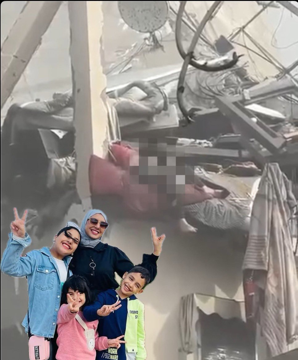 I want to understand what threat journalist Iman Al-Shanti could have possibly posed for Israel to kill her, along with her husband and children?!