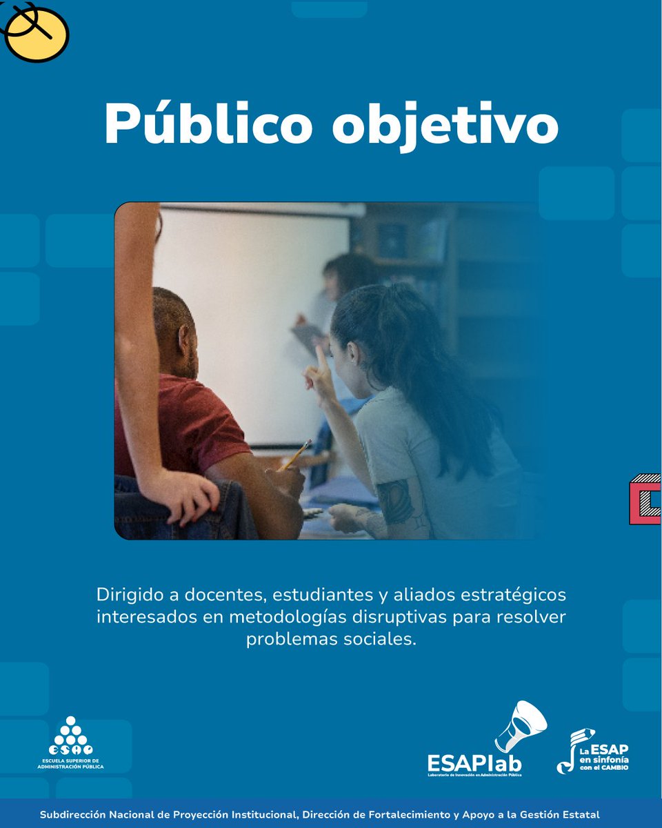ESAPOficial's tweet photo. #ESAPLab📢 ¡Creatividad en acción! Descubre cómo la Liga Hackamón 2.0 está resolviendo retos públicos a través de la innovación y la tecnología. Acompáñanos el viernes 13 de dic. a las 9:00 a. m. en la socialización de nuestros avances: https://t.co/1CYAtUxpH8
#InnovaciónPública https://t.co/LbUYnrZdgb