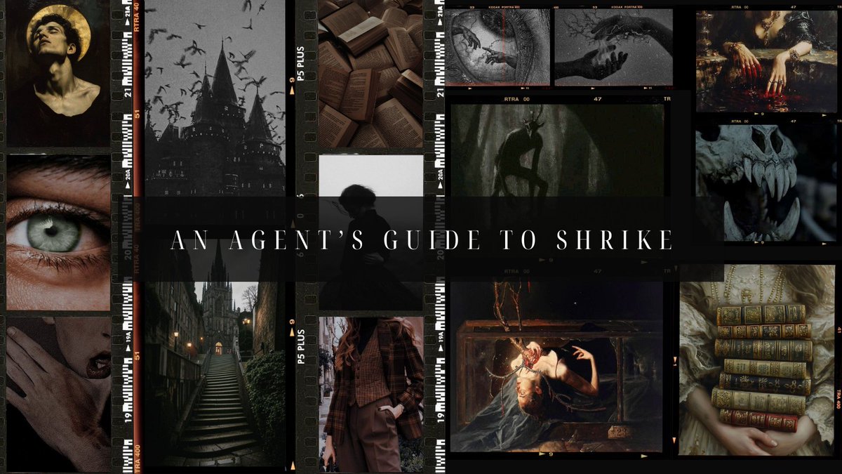 cmorganayers's tweet image. Dear #litagents,
I present my updated guide to SHRIKE. 

When a female scholar gets lost in a game of gods, she refuses to play along.

SHRIKE=HOZIER X DARK ACADEMIA   
🗡️Irish Folklore  
🗡️Fantasy + Paramoral Blend  
🗡️Witty Banter  
🗡️Destiny vs Desire
🗡️Enemies-to-Lovers