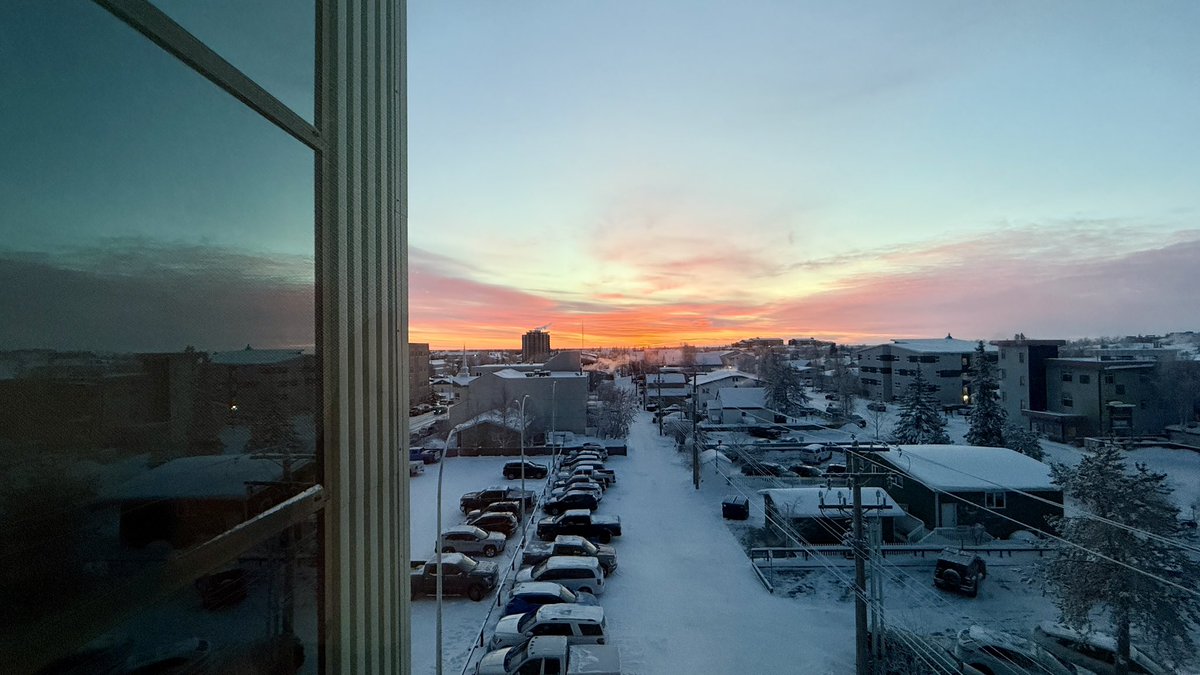 The view from the office this morning.