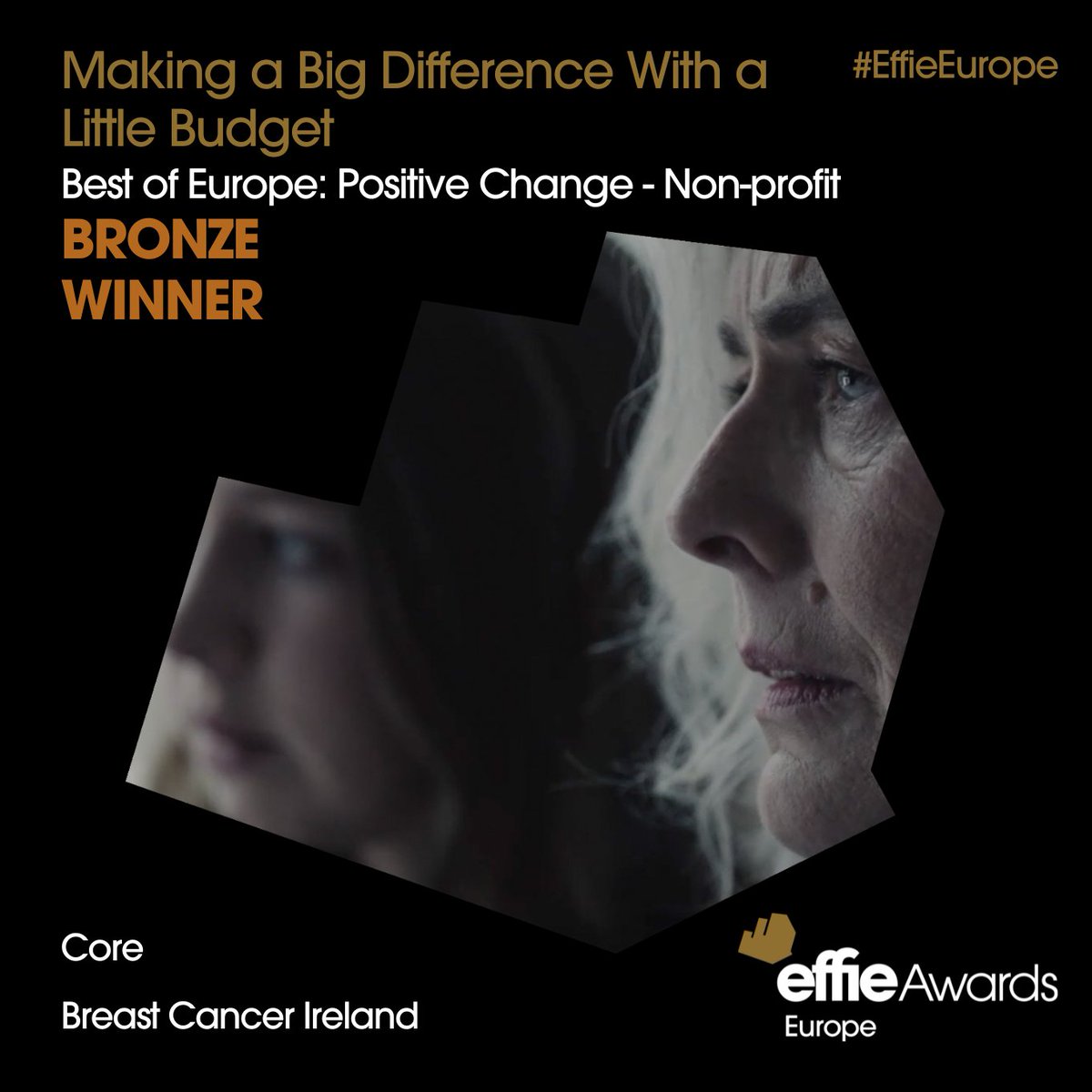 🏆 Bronze Award in Best of Europe: Positive Change – Non-Profit goes to Core for "Making a Big Difference With a Little Budget" (Client: <a href="/BreastCancerIre/">BreastCancerIreland</a>). What’s the impact of doing more with less? Congratulations! #EffieEurope