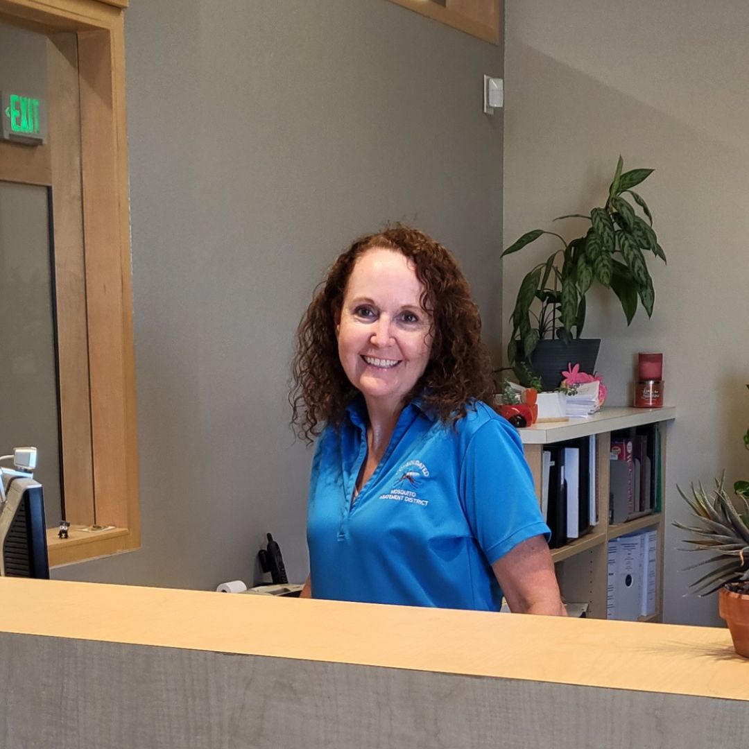ConsolidatedMAD's tweet photo. Meet this week's Mosquito Warrior! 

Office Administrator Karan takes care of the day-to-day operations that keep the District office running smoothly.   The District is immeasurably grateful for her 18 years in the fight against mosquitoes.

#MosquitoWarrior https://t.co/yGnt02yp27