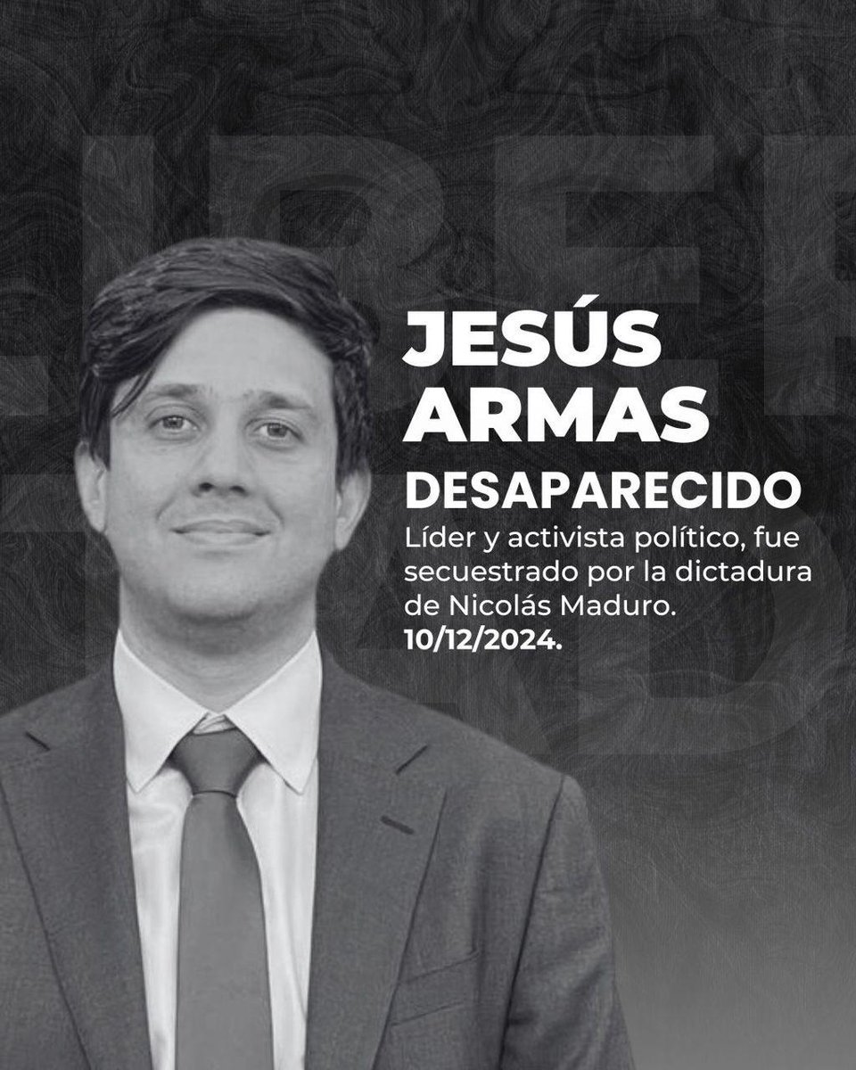Cuando pienso en el ideal de servicio público en Venezuela, pienso en alguien como Jesús Armas. (<a href="/jesusarmasccs/">Jesús Armas</a>) 

En un país que sufre la crisis de servicios básicos, Jesús trabajaba por llevar algo de dignidad a la gente.

En un país cuya dirigencia no tiene inquietudes