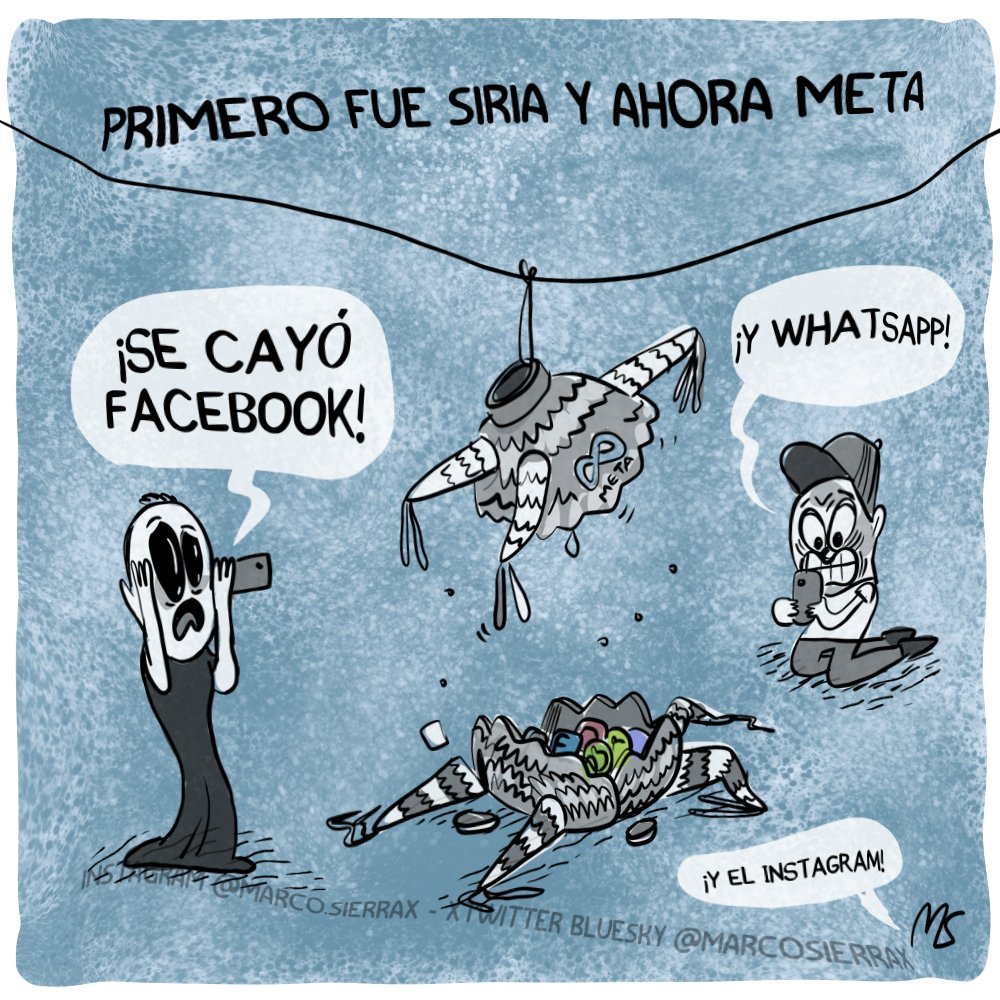 marcosierrax's tweet photo. Bienvenidos los desplazados de facebook.
Mi cartón publicado en Instagram y El Whassá (pero que nadie vio)
#humor #metadown #cybersecurity #RedesSociales #NERDS #soportetécnico #binario https://t.co/KJdrJcq6pk